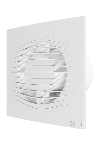 Вентилятор D100 SLIM обратный клапан Matt white DICITI: фотография 1