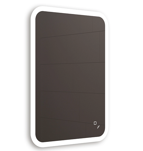 Зеркало MIXLINE "Колорит" эконом 500х700, сенсорный выключатель, светодиодная подсветка, крепеж: фотография 1