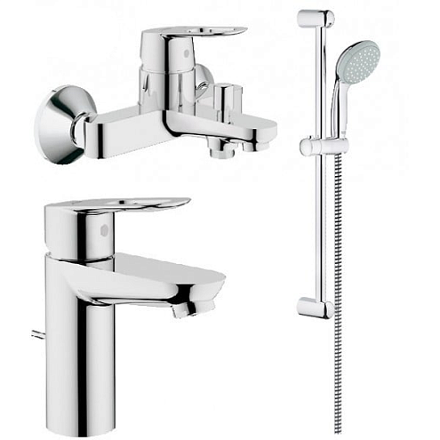 GROHE BauLoop  Комплект  для ванной комнаты 3в1  (23337+23341+27598): фотография 1