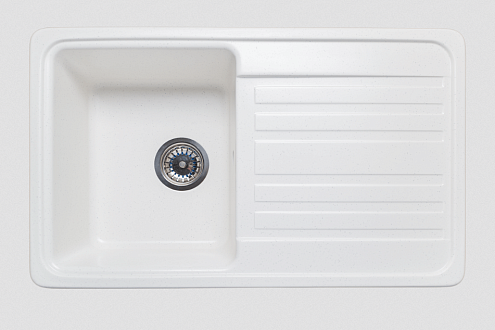 Мойка GRANICOM G-010 755х455 мм 1 чаша+крыло грей: фотография 1