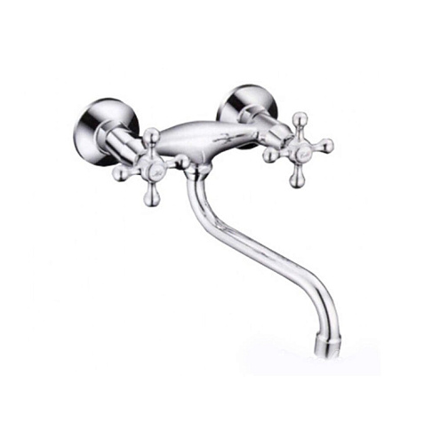 Смеситель для кухни настенный 1/2 кер F4608 FRAP Крест нижний: фотография 1