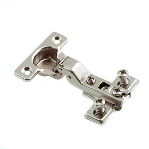 Петля мебельная  SLIDE-ON mini полунакладная 95° с ответной планкой , 2шт: фотография 1