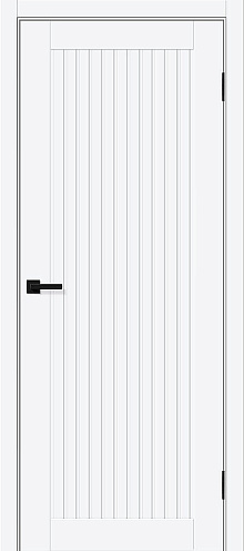 Дверь ПЭТ Браво-40 White Silk 2000х600: фотография 1
