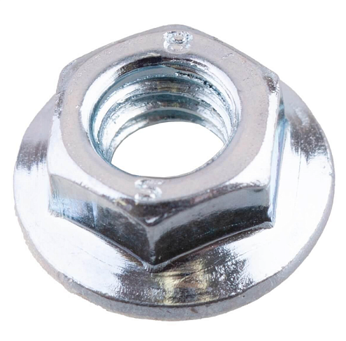 Гайка с фланцем DIN 6923 М 5 белый цинк уп.20шт: фотография 1