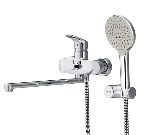 F8095000 Like, смеситель д/ванны/душа, излив 320 мм, душевой набор, хром, шт.: фотография 1