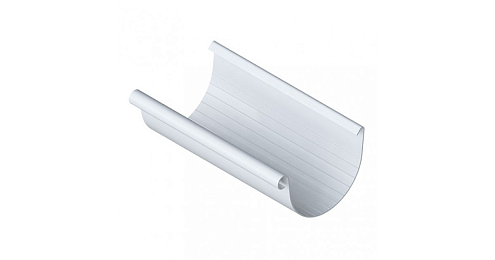 Желоб ПВХ, Белый, 3м, d=125мм, АльтаПрофиль: фотография 1
