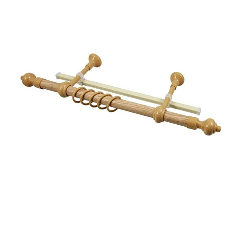 Карниз настенный двухрядный Legrand Кантри с U-шиной, ясный дуб 180: фотография 1