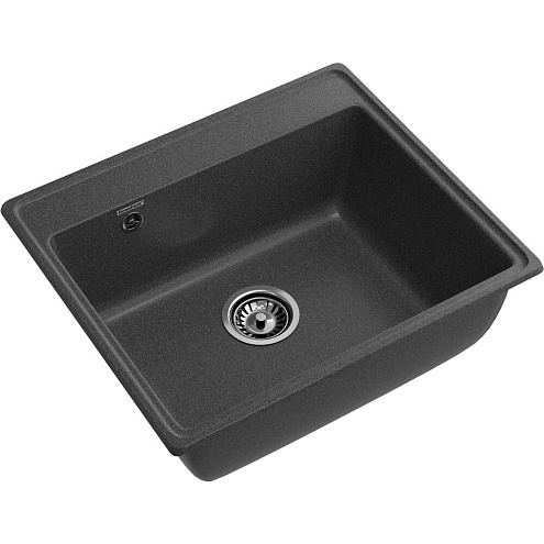 Мойка GRANFEST GF-V--580 1 чаша 580х500 мм графит: фотография 1