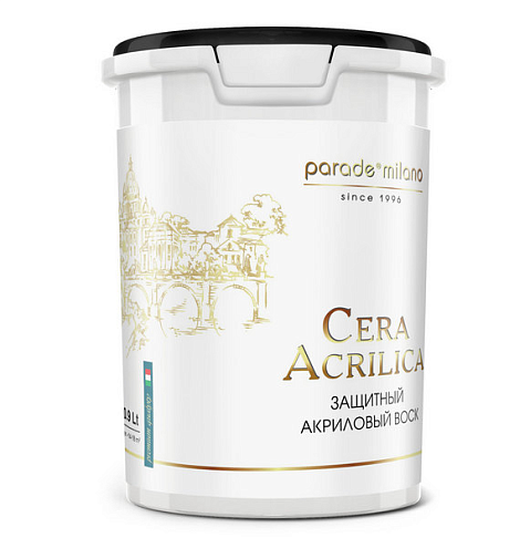 Декоративный защитный воск акриловый PARADE Cera Acrilica  0,9л: фотография 1