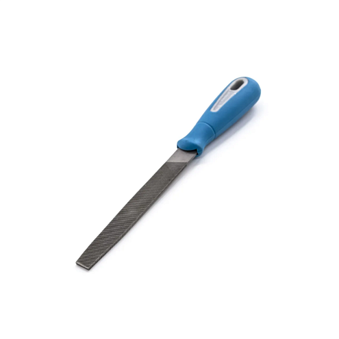 Напильник плоский тупоносый, пластмассовая рукоятка, №3, 150мм: фотография 1