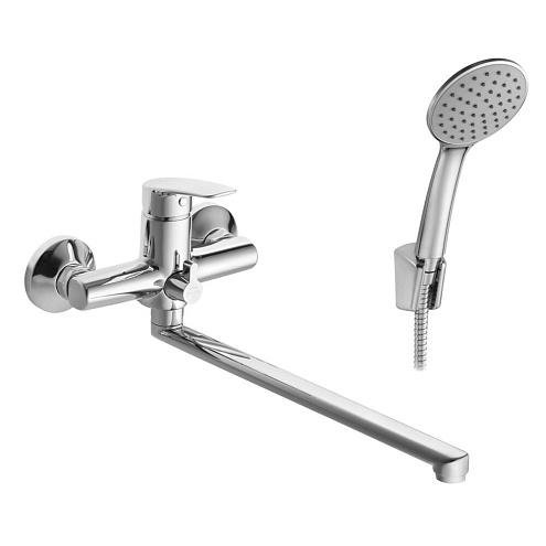 Смеситель Santek Марион для ванны-душа длинный излив, с аксессуарами, хром: фотография 1