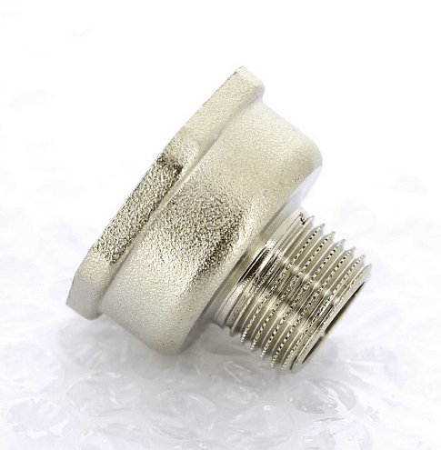 Переходник никелированный 1/2"x1" Uni-fitt : фотография 1