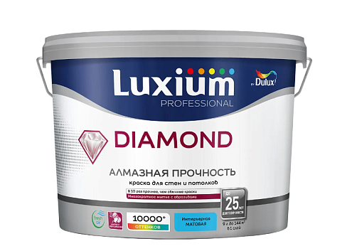Краска Luxium Professional Diamond Matt Алмазная прочность матовая BC 9л: фотография 1