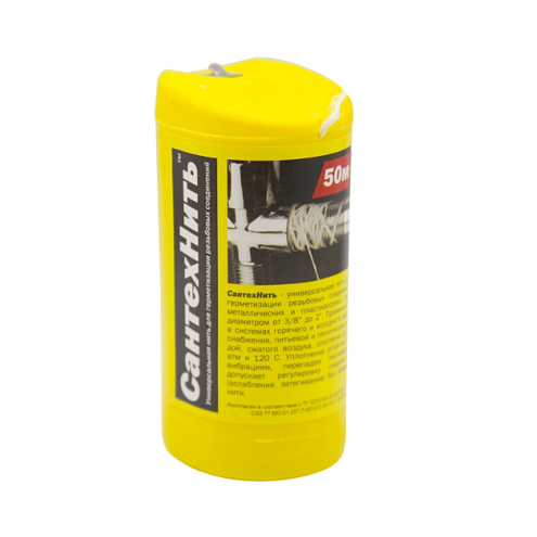 Нить для герметизации резьбы "СантехНить" 50м туба: фотография 1