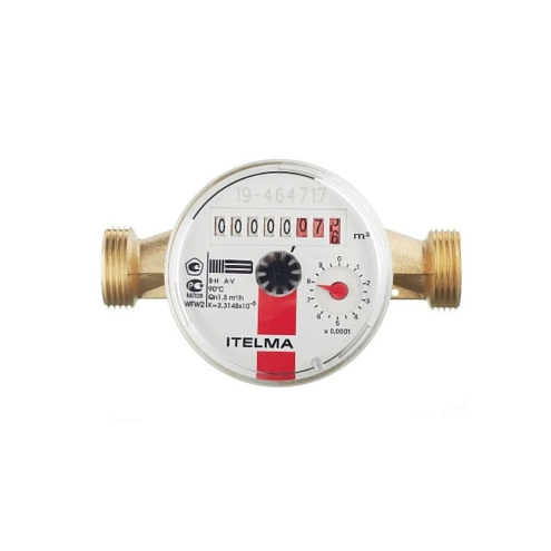 Счетчик воды WFW20 Ду15 L110 Г/В 90С без комплекта Ителма: фотография 1