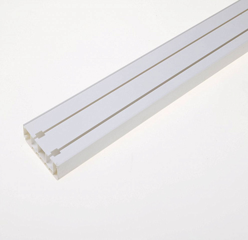 Карниз потолочный двухрядный Legrand Стандарт белый 320: фотография 1