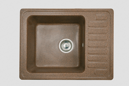 Мойка GRANICOM NOVELL Глория 6404 620х480 мм серый без сифона: фотография 1
