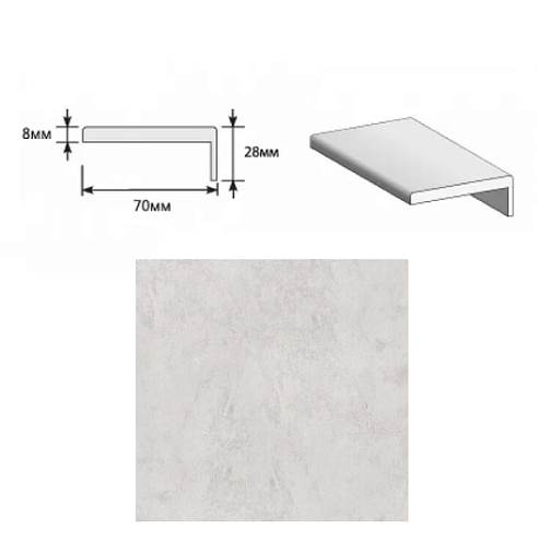 Наличник "Т" ЭКО Look Art МДФ Тип-0 2150х70х8 (20х3) М: фотография 1