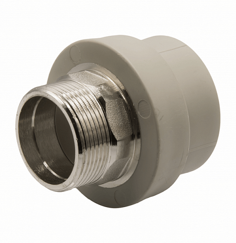 Муфта комбинированная наружная резьба 50х1 1/2'' под ключ EVER plast  : фотография 1