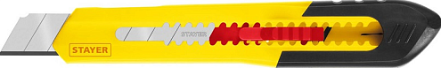 Нож Stayer "Quik-18", легкий, 18мм: фотография 1
