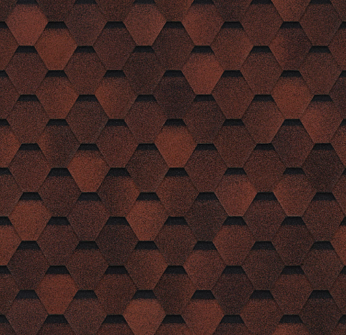 Гибкая черепица Технониколь Оптима Соната Красный 3м²: фотография 1