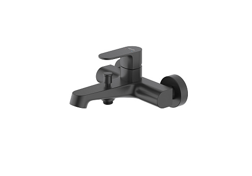 Смеситель для ванны Aquatek матовый черный AQ1240MB Оберон: фотография 1