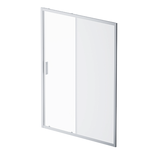 Душевая перегородка с дверью 150x195 AM.PM Gem W90G-150-1-195MM матовое стекло, профиль хром: фотография 1