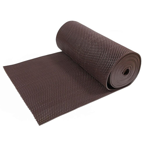 Коврик-дорожка против скольжения Зиг-Заг 4,5мм 0,9м коричневый : фотография 1