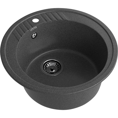 Мойка GRANFEST GF-R520  D520 мм, круглая графит: фотография 1