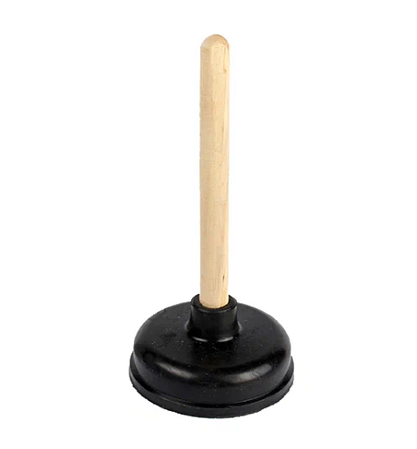 Вантуз большой с деревянной ручкой D140мм: фотография 1