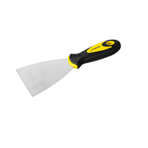 Шпатель "MASTER" фасадный нержавеющий, двухкомпонентная ручка, 100мм, STAYER: фотография 1