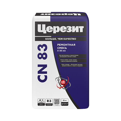 Смесь ремонтная для бетона Церезит CN 83, 25кг: фотография 1