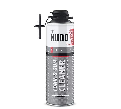 Очиститель монтажной пены KUDO PROFF 650мл: фотография 1