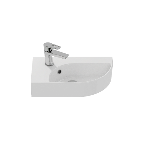 Раковина подвесная Cersanit CAMEO 45 левая с отверстием: фотография 1