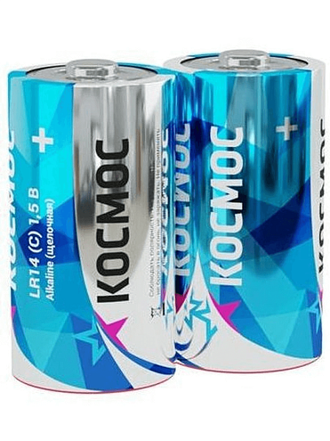 Элемент питания LR14 уп.2шт Космос KOCLR14MAX2S: фотография 1