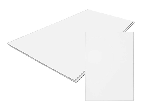 Панель ПВХ  Белая матовая 3000х500х8мм: фотография 1