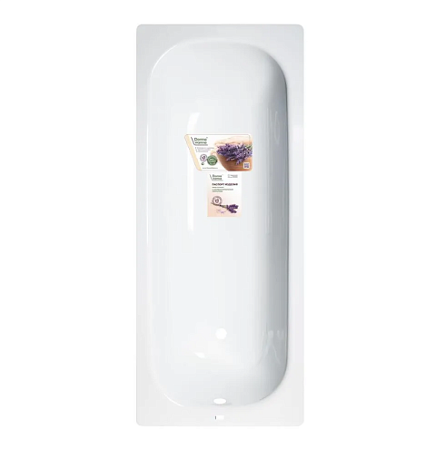 Ванна стальная 2,3мм Donna Vanna 170х70х40 Белая орхидея, без ранта с опорной подставкой: фотография 1