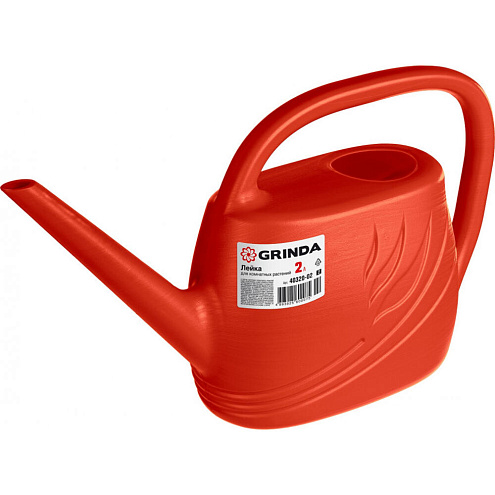 Лейка для комнатных растений, 2л, пластмассовая, Grinda: фотография 1