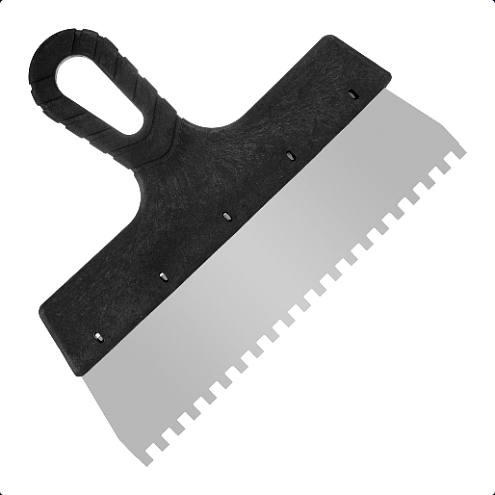 Шпатель зубчатый, 250мм, зуб 6х6мм, РемоКолор: фотография 1