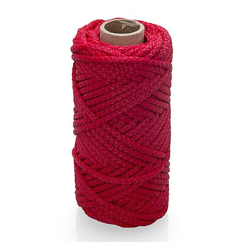 Шнур хозяйственно - бытовой с сердечником  2,5мм  красный 40м: фотография 1