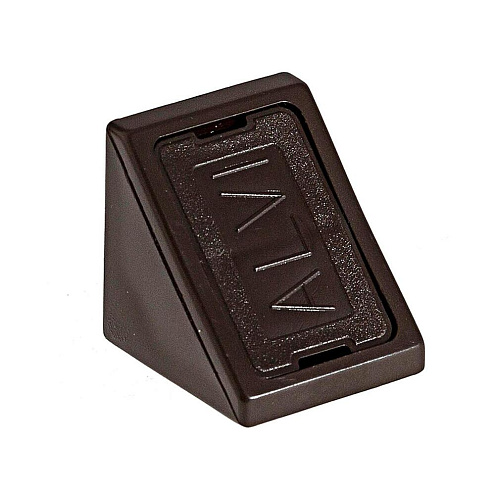 Уголки мебельные пластиковые темно-коричневые  с шурупом 6шт "Element": фотография 1