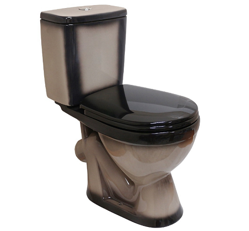 Унитаз-компакт Rosa Лира черный : фотография 1