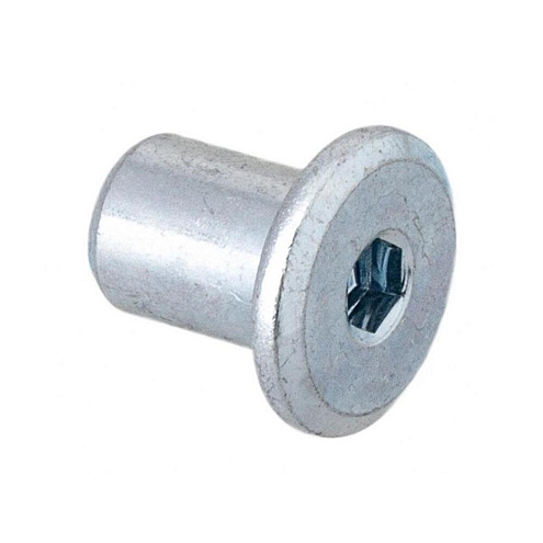 Гайка-втулка плоская оцинкованная  М6х12мм, 4шт "Element": фотография 1