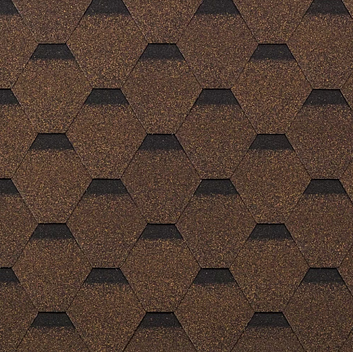 Гибкая черепица Технониколь Кадриль, Дуб 3м²: фотография 1