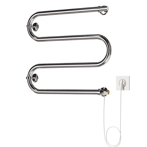 Полотенцесушитель Mixline Simple M 50x40 кнопочный выключатель, 123 Вт: фотография 1