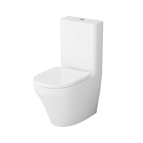 Унитаз напольный AM.PM Inspire C508607WH с сиденьем микролифт, белый: фотография 1