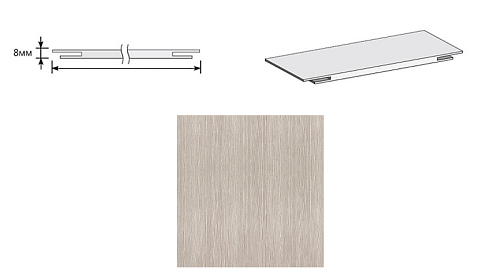 Добор "Т" ЭКО Cappuccino Melinga МДФ 2070х150х8: фотография 1