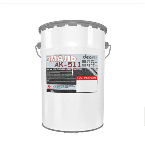 Эмаль АК-511 белый 30кг, для разметки дорог : фотография 1