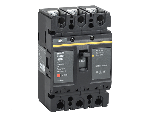 Выключатель автоматический 3п 160А 35кА ВА88-35 MASTER IEK SVA30-3-0160-02: фотография 1