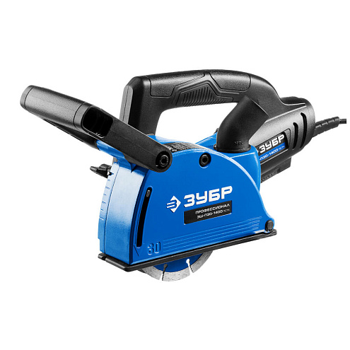 Штроборез 1400Вт, глубина 0-30мм, ширина 3-30мм, 125мм, подключение к пылесосу, ЗУБР: фотография 1